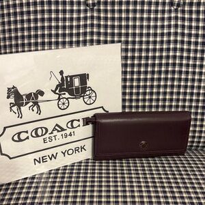 Coach  Dark Burgundy wallet